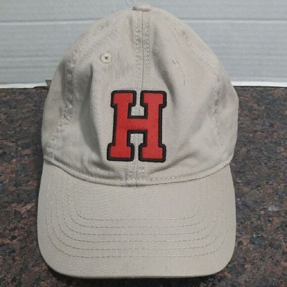 Haverford Legacy Beige Cap with Red Logo...EUC